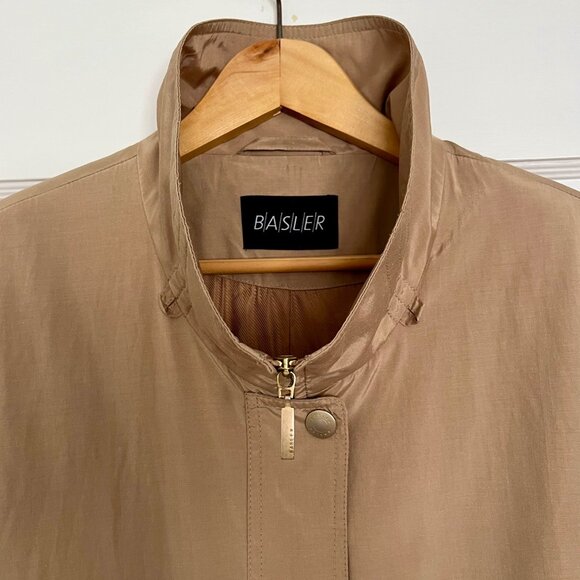 German Brand Basler Classic Tan Trench Coat | Size Large - Picture 4 of 11